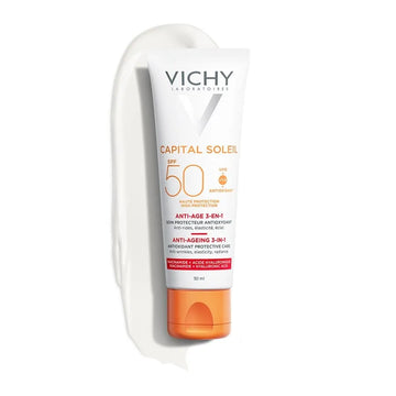 Υφή της Vichy Capital Soleil SPF50 Anti-Age 3 σε 1
